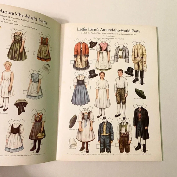 Vintage 1981 More Lettie Lane Paper Dolls  27 Paper Dolls Sheila Young Uncut - Picture 10 of 14